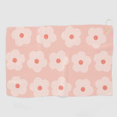 Serviette De Golf Fleurs de teintes douces (Horizontal)