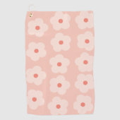 Serviette De Golf Fleurs de teintes douces (Devant)