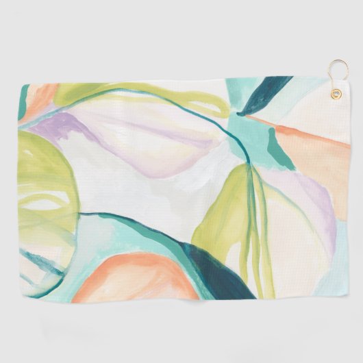 Serviette De Golf Fleurs de ventilateur IV (Horizontal)