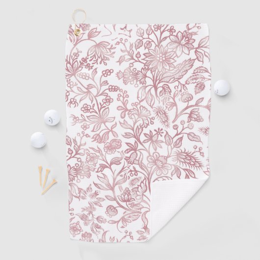 Serviette De Golf Fleurs décoratives 19 (En situation)
