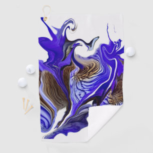 Serviette De Golf Fleurs Iris Violets