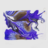 Serviette De Golf Fleurs Iris Violets (Horizontal)