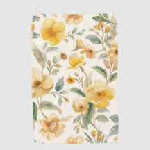 Fleurs Jaunes Botanique Florale Aquarelle