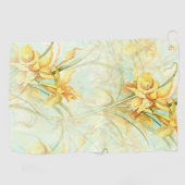 Serviette De Golf Fleurs jaunes sauvages (Horizontal)