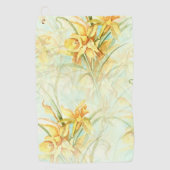 Serviette De Golf Fleurs jaunes sauvages (Devant)