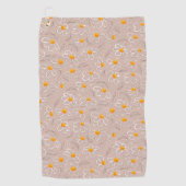Serviette De Golf Fleurs Joyeuses Doodles (Devant)