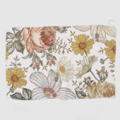 Serviette De Golf Fleurs magnifiques (Horizontal)