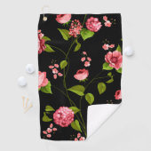 Serviette De Golf Fleurs Motif 18 (En situation)
