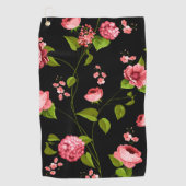 Serviette De Golf Fleurs Motif 18 (Devant)