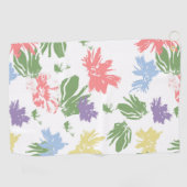 Serviette De Golf Fleurs pastel dansantes (Horizontal)