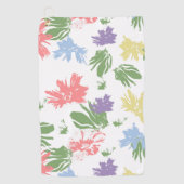 Serviette De Golf Fleurs pastel dansantes (Devant)