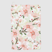 Serviette De Golf Fleurs roses (Devant)