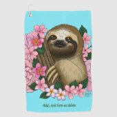 Serviette De Golf Fleurs roses parentes (Devant)