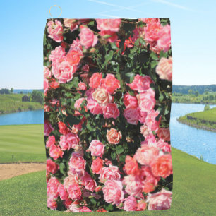Serviette De Golf Fleurs Roses Roses Pink Téléchargez Votre Propre P