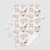 Serviette De Golf Fleurs roses, Roses roses, Fleurs Aquarelles (En situation)