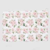 Serviette De Golf Fleurs roses, Roses roses, Fleurs Aquarelles (Horizontal)