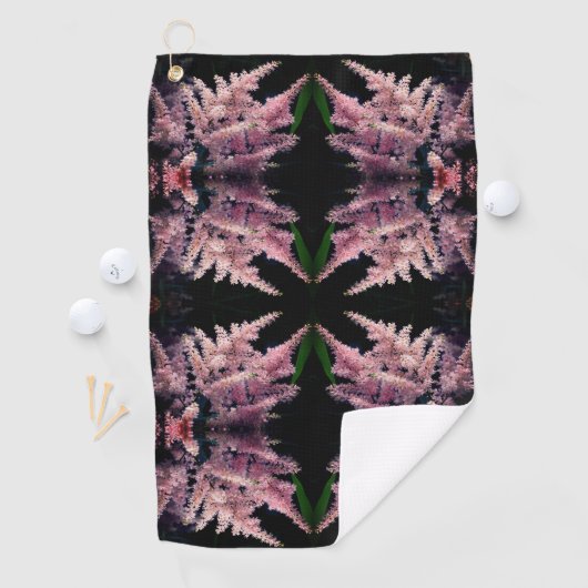 Serviette De Golf Fleurs roses vives Gros plan Motif Abstrait (En situation)