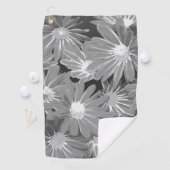 Serviette De Golf Fleurs rouges et jaunes 2 (En situation)