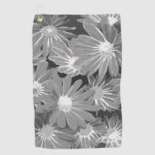 Serviette De Golf Fleurs rouges et jaunes 2 (Devant)