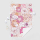 Serviette De Golf Fleurs sans couture (En situation)