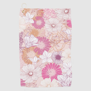 Serviette De Golf Fleurs sans couture