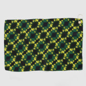 Serviette De Golf Fleurs sauvages de marguerite jaune délicat Motif  (Horizontal)