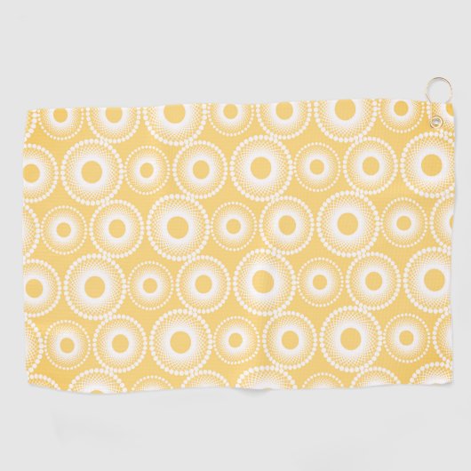 Serviette De Golf Fleurs sauvages dessinés (Horizontal)