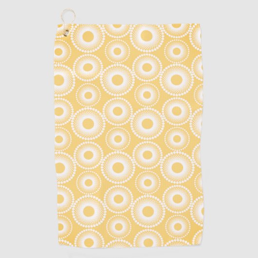 Serviette De Golf Fleurs sauvages dessinés (Devant)