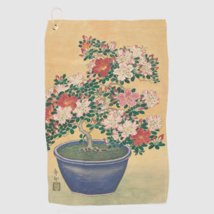 Serviette De Golf Fleurs vintages Azalea Peinture japonaise