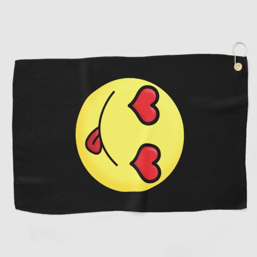 Serviette De Golf flirter emoji (Horizontal)