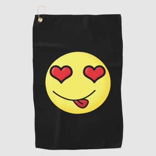 Serviette De Golf flirter emoji (Devant)