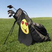 Serviette De Golf flirter emoji (Vert)