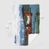Serviette De Golf Floatplane De Havilland Beaver - Alaska (En situation)