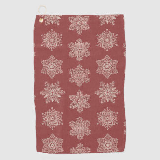 Serviette De Golf Flocons de neige hivernaux délicats - Noël sophist