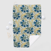 Serviette De Golf Floral Blue Flowers Lily Valley Répétition (En situation)