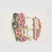 Serviette De Golf Floral Golf Cart Towel Gift (Horizontal)