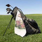 Serviette De Golf Floral Golf Cart Towel Gift (Vert)