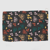 Serviette De Golf Floral rose (Horizontal)