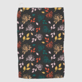 Serviette De Golf Floral rose (Devant)