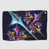 Serviette De Golf Floral rose moderne Art Abstrait Couleur Motif #01 (Horizontal)