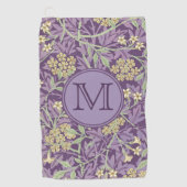 Serviette De Golf Floral violet William Morris premières sur mesure (Devant)