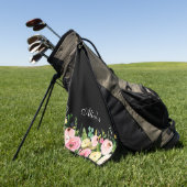 Serviette de golf florale (Vert)