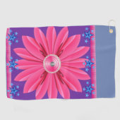 Serviette de golf florale (Horizontal)