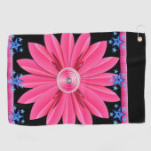 Serviette de golf florale (Horizontal)