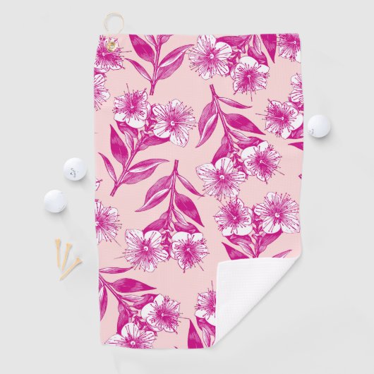 Serviette De Golf Flore mignonne (En situation)