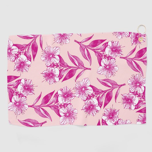 Serviette De Golf Flore mignonne (Horizontal)
