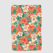 Serviette De Golf Flore tropicale hawaïenne motif (Devant)