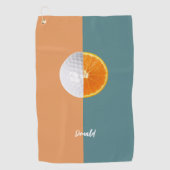 Serviette De Golf Florida Orange et Golf Ball (Devant)