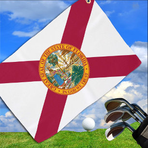 Serviette De Golf Floride Drapeau & Floride État États-Unis de golf