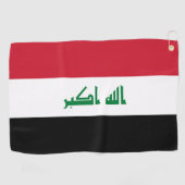 Serviette De Golf Flot d'Iraq (Horizontal)